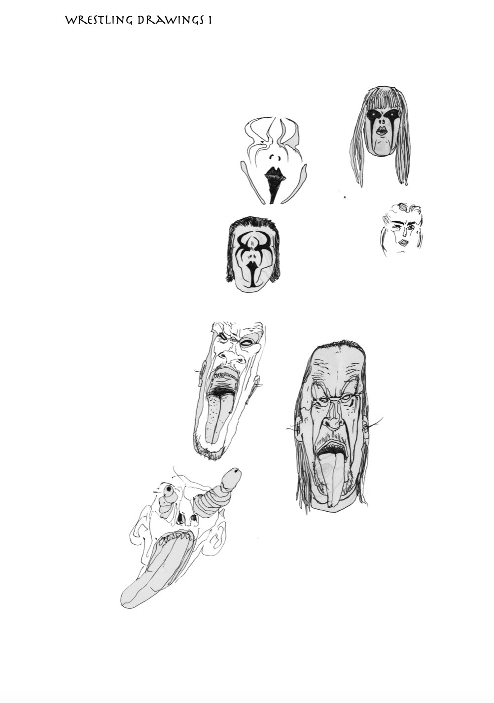 Wrestling Drawings I (2025)